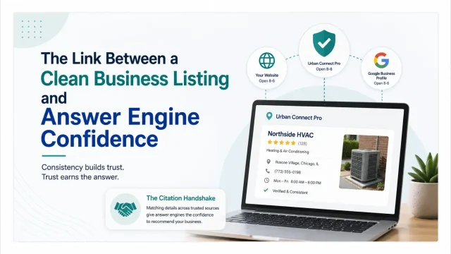 The Link Between a Clean Business Listing and Answer Engine Confidence